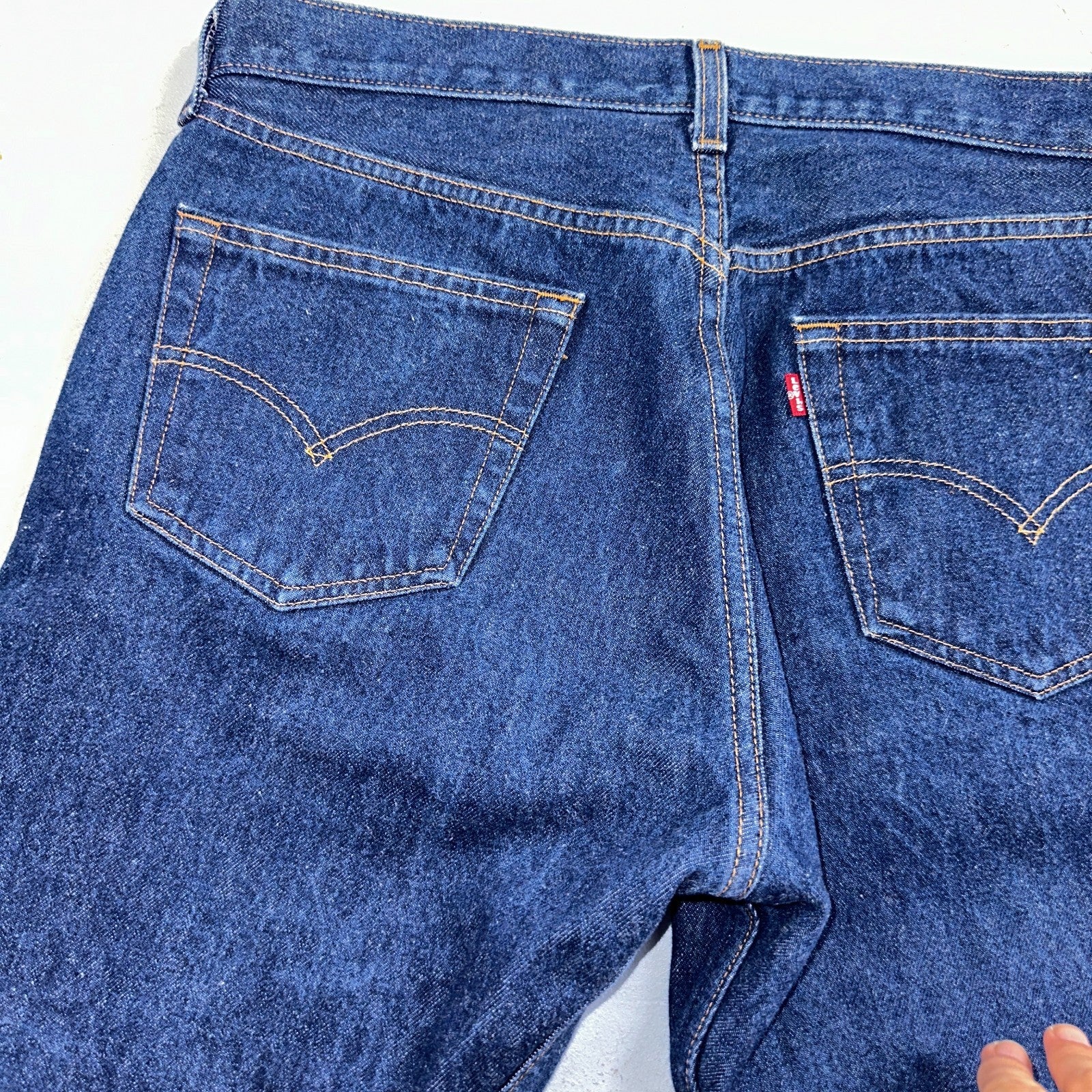 Levis 501 Vintage Y2K 90s XX Straight Leg Jeans Blue Dark Wash 35x30 Act 33x26