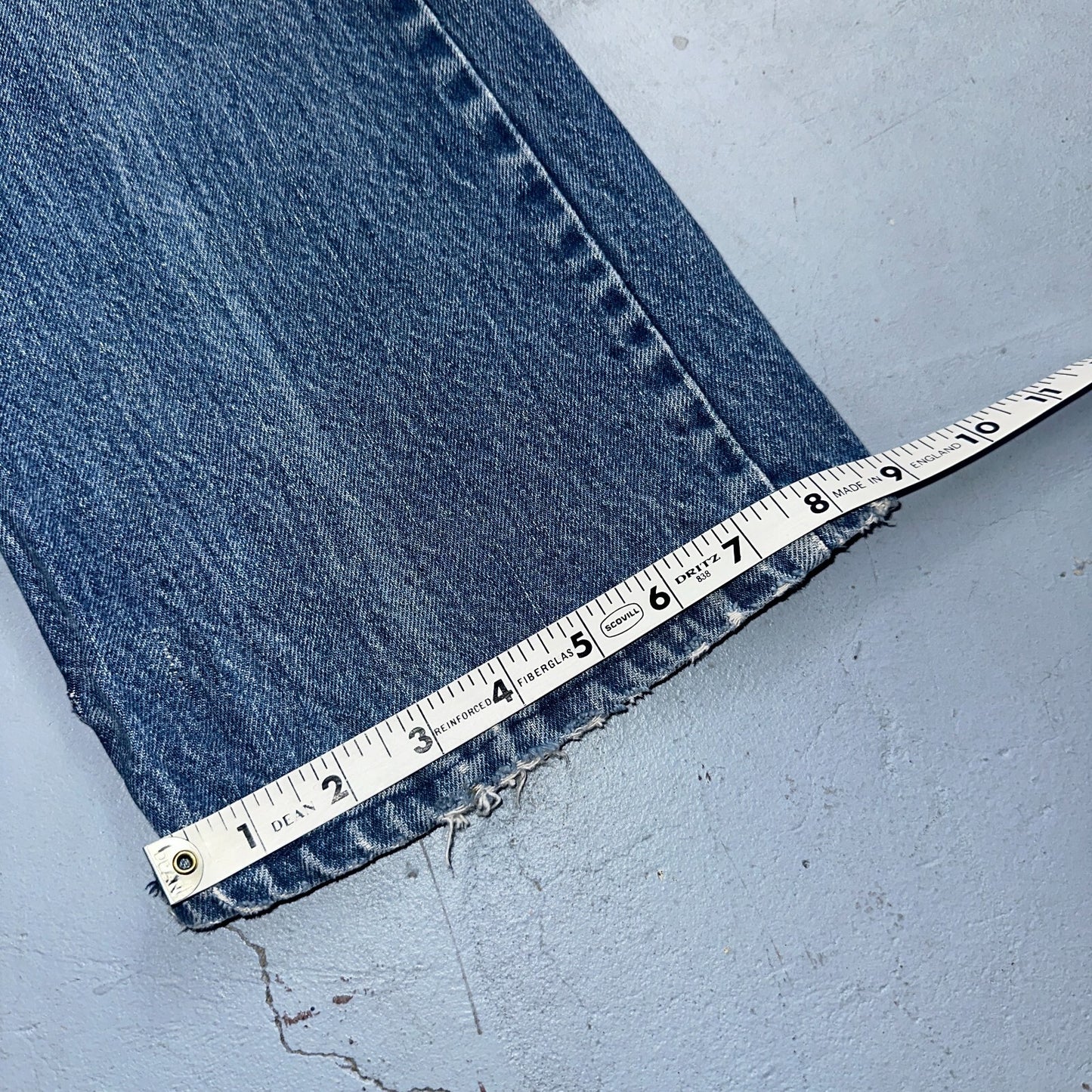 Levis 517 Vintage 80s USA Orange Tab Bootcut Flare Blue Worn Jeans Act 32x28