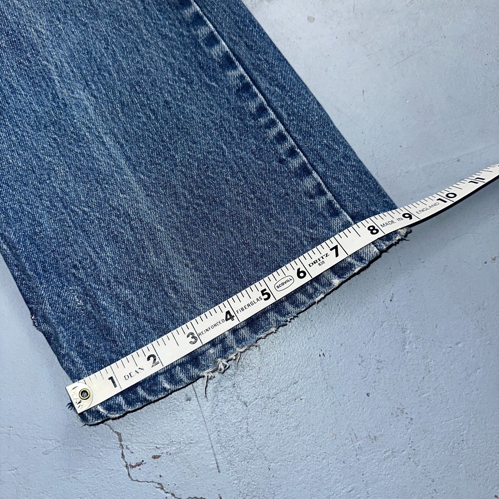 Levis 517 Vintage 80s USA Orange Tab Bootcut Flare Blue Worn Jeans Act 32x28