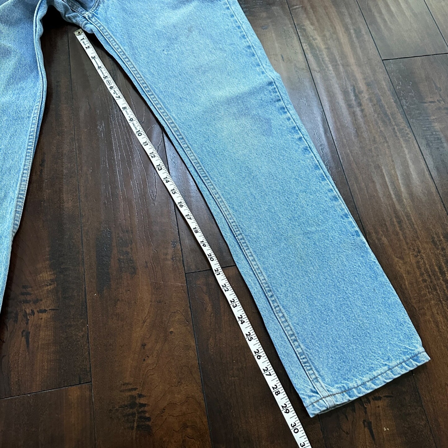 Vintage 80s Levis 505 Light Blue 70s Jeans USA Orange Tab 34x32 Act 31x30