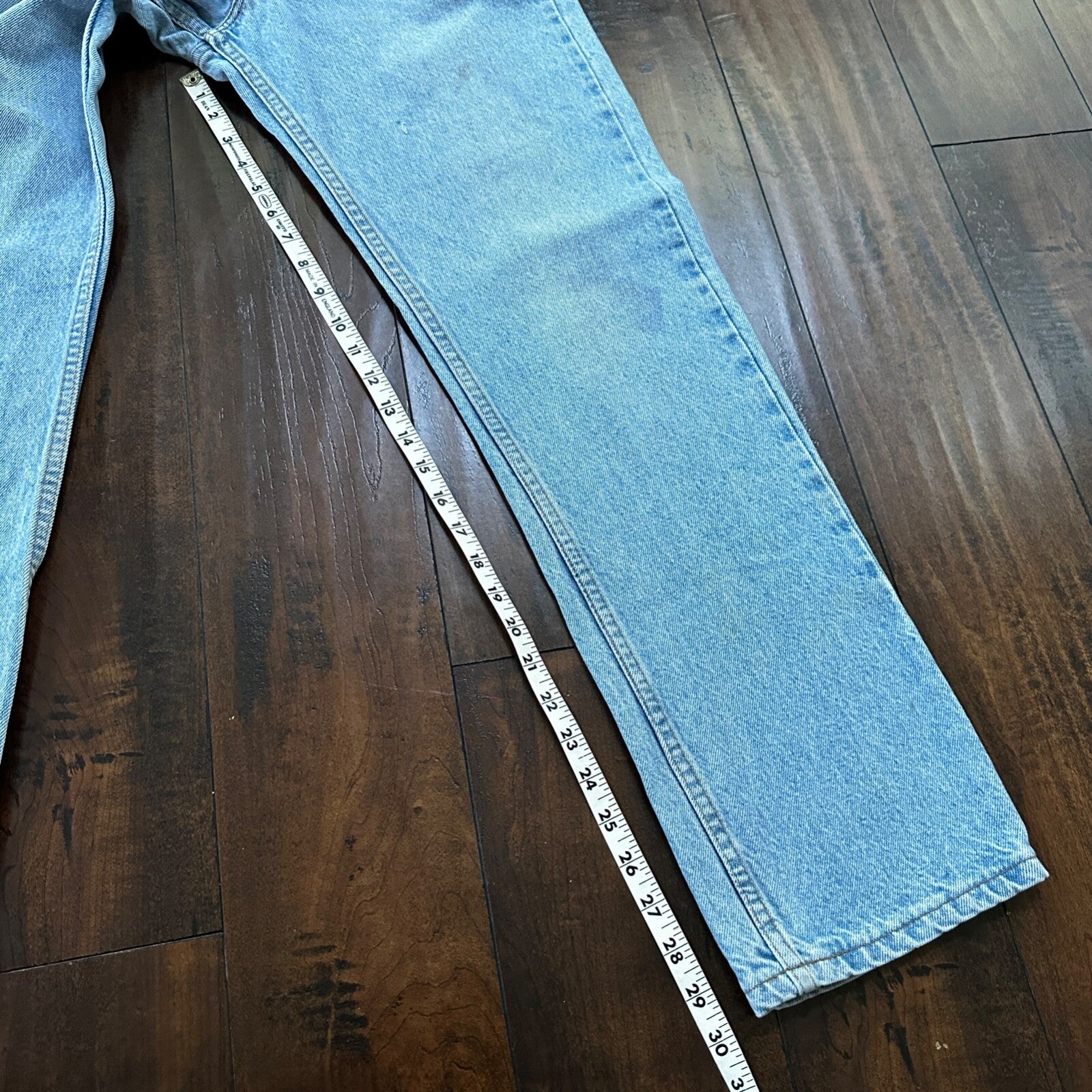 Vintage 80s Levis 505 Light Blue 70s Jeans USA Orange Tab 34x32 Act 31x30