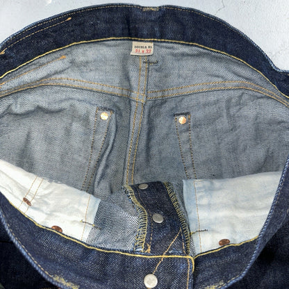 Double RL RRL Men’s Blue Denim Selvedge Jeans Slim Redline USA 31x32 Dark!