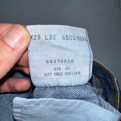 Levis 501 Vintage 90s Mexico XX Straight Leg Jeans 29x32 Y2K Med Wash Act 27x30