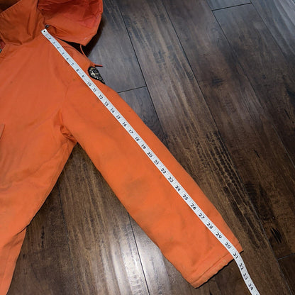 Vtg 50s 60s Hunters Friend Orange L Canvas Hunting Jacket Work Coat Rockabilly