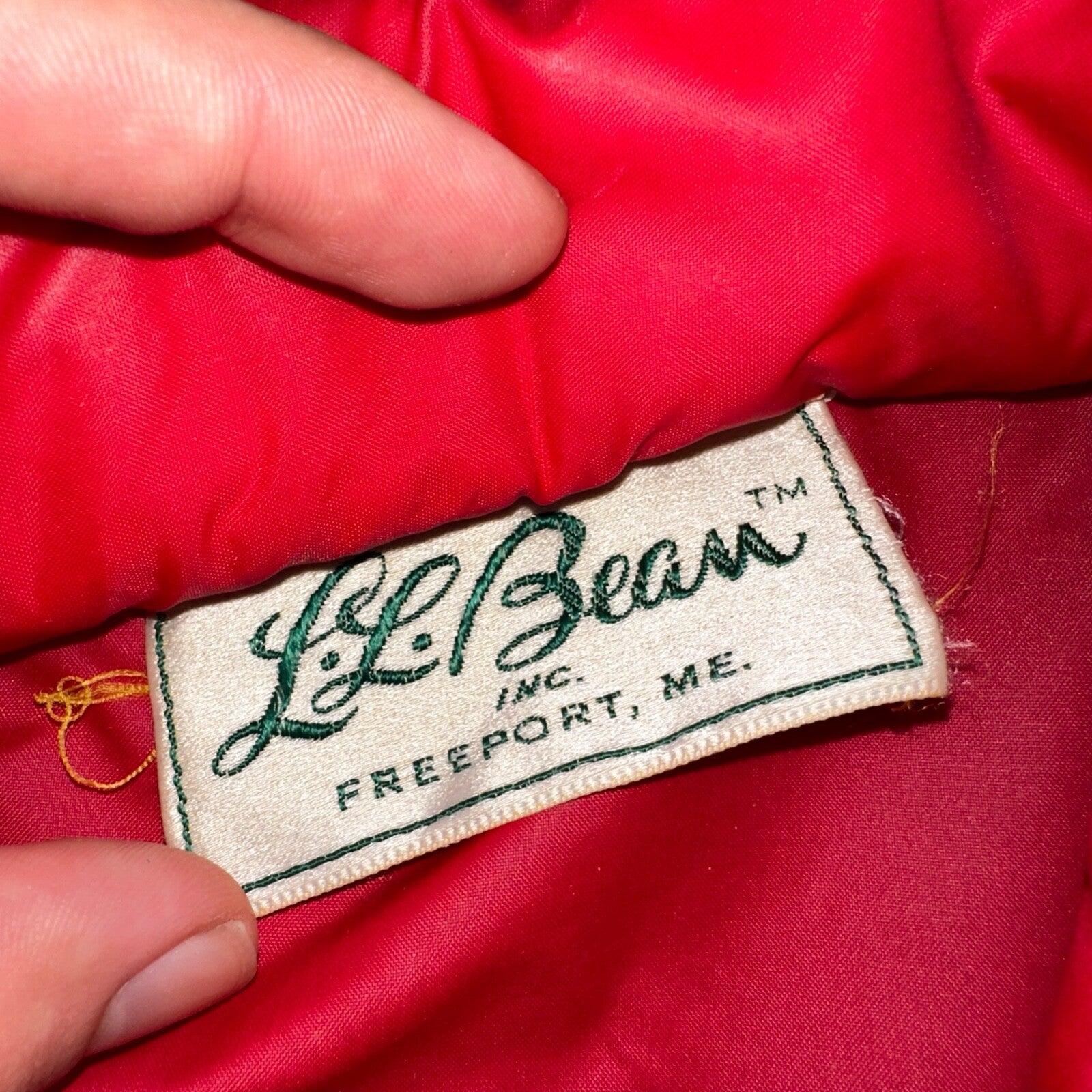LL BEAN Coach Jacket Large Zip Front Nylon True VTG 1970s Windbreaker Thin