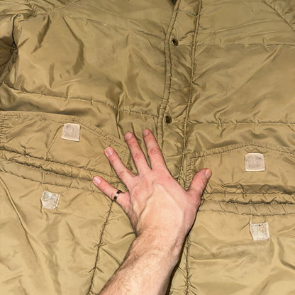 Vintage Golden Fleece Men's Tan Winter Jacket Parka Down Like Poly 70s 80s
