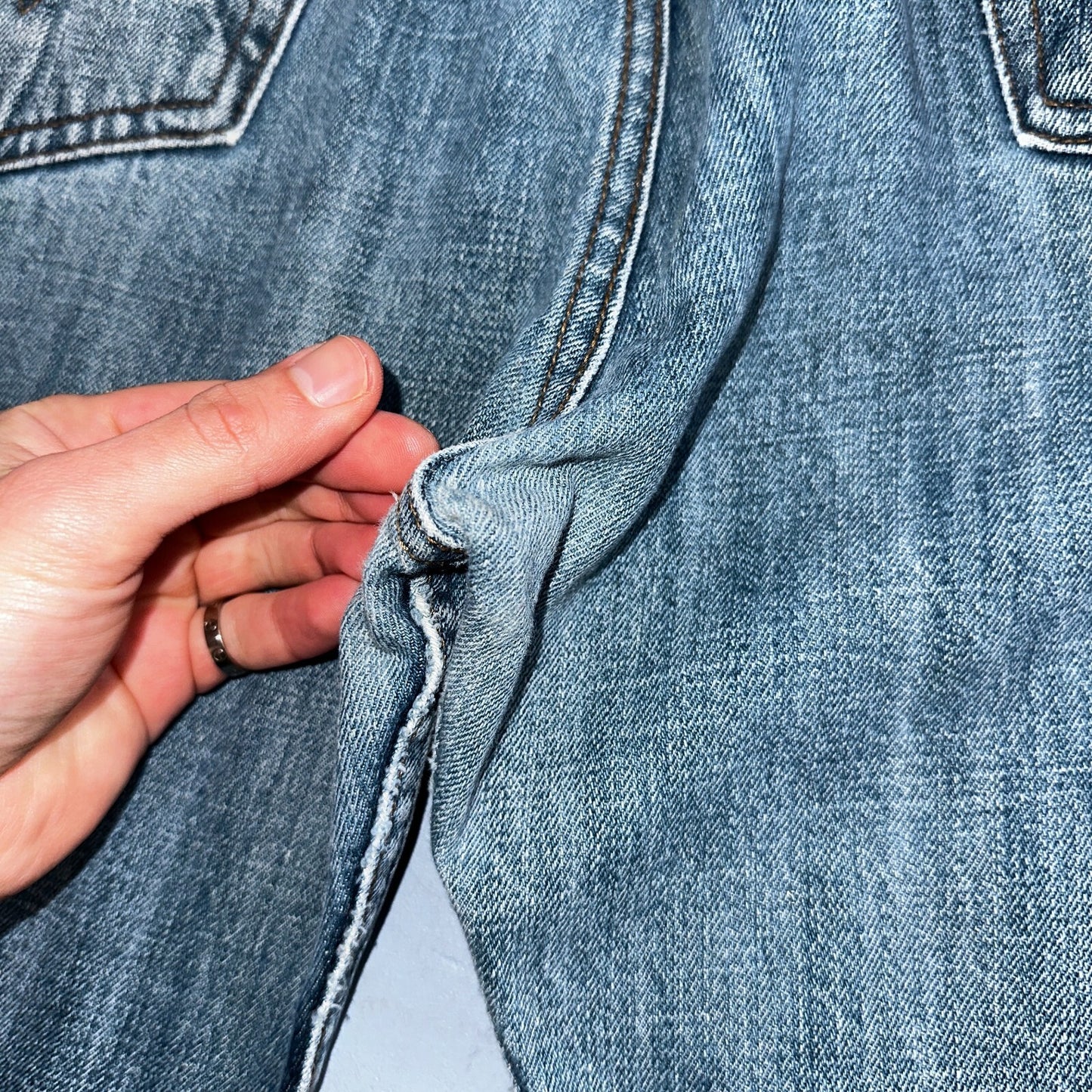 Levis 501 Vintage Y2K XX Straight Leg Jeans Blue Med Wash 38x36 Act 37x29