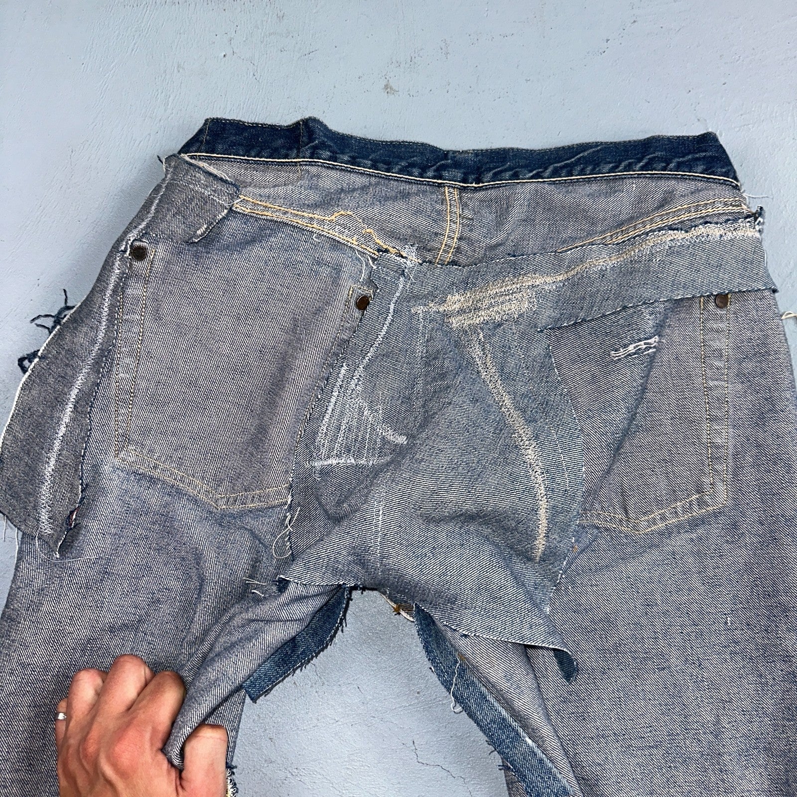 Levis 501 XX Big E Vintage 50s Redline Selvedge USA XX Reworked Jeans 29x29