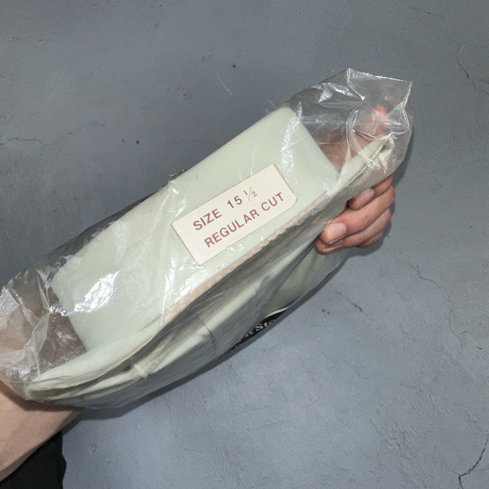 Vintage 1970's Sears Perma-Prest Green Dress Casual Knit Long Sleeve Polo Shirt