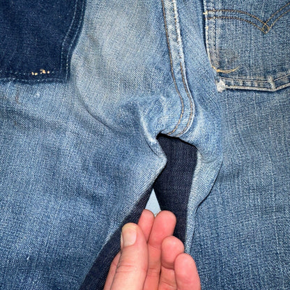 Levis 501 Big E Vintage 60s Redline Selvedge USA XX 1960s Jeans 66 Act 26x24