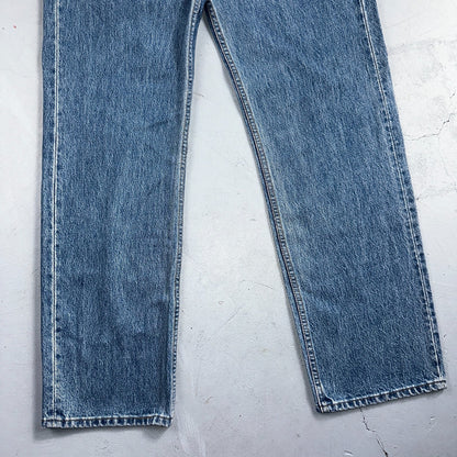 Levis 501 Vintage 80s USA XX Straight Leg Jeans Blue Light Wash 36x32 Act 34x32