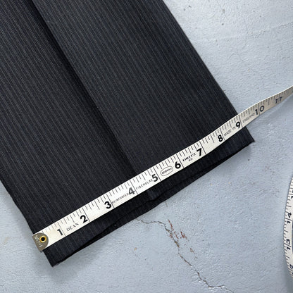 VTG Mens 3 PC Suit 42 Jacket Coat Pants Black Vest Rockabilly 70s American Trend