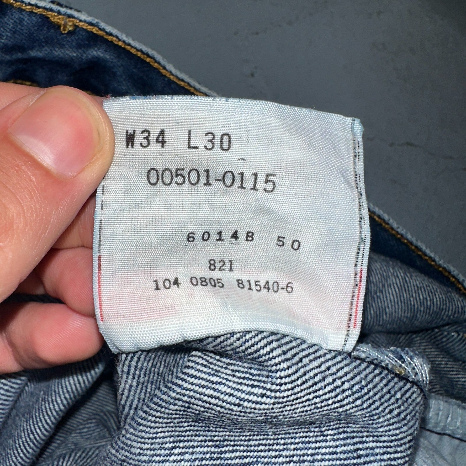 Levis 501 Vintage Y2K 90s XX Straight Leg Jeans Blue Med Wash 34X30 Act 33x30