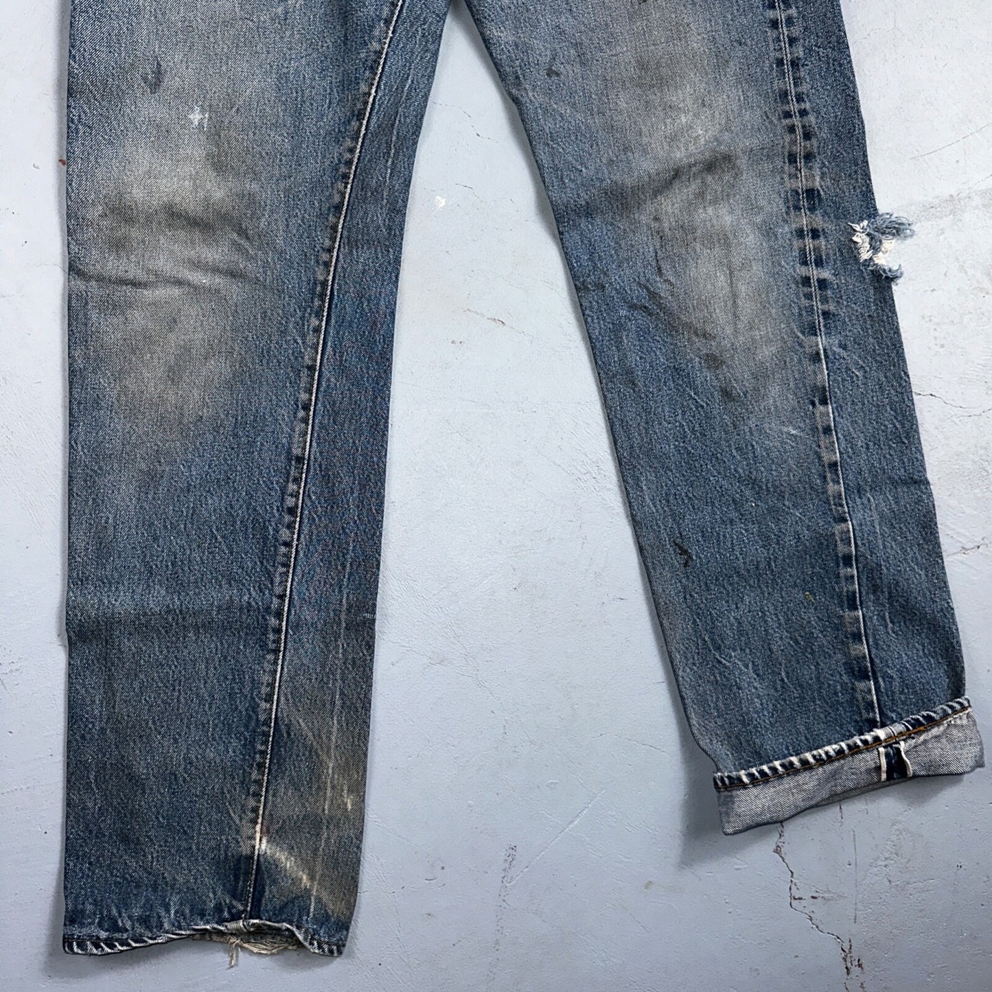 Levis 501 Vintage 80s Redline Selvedge USA XX Jeans Med Wash 35x36 Act 32x32