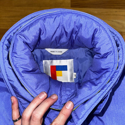 Vintage Forte Puffer Jacket Snow Ski Purple 80s Mock Collar Woman's Sz 10