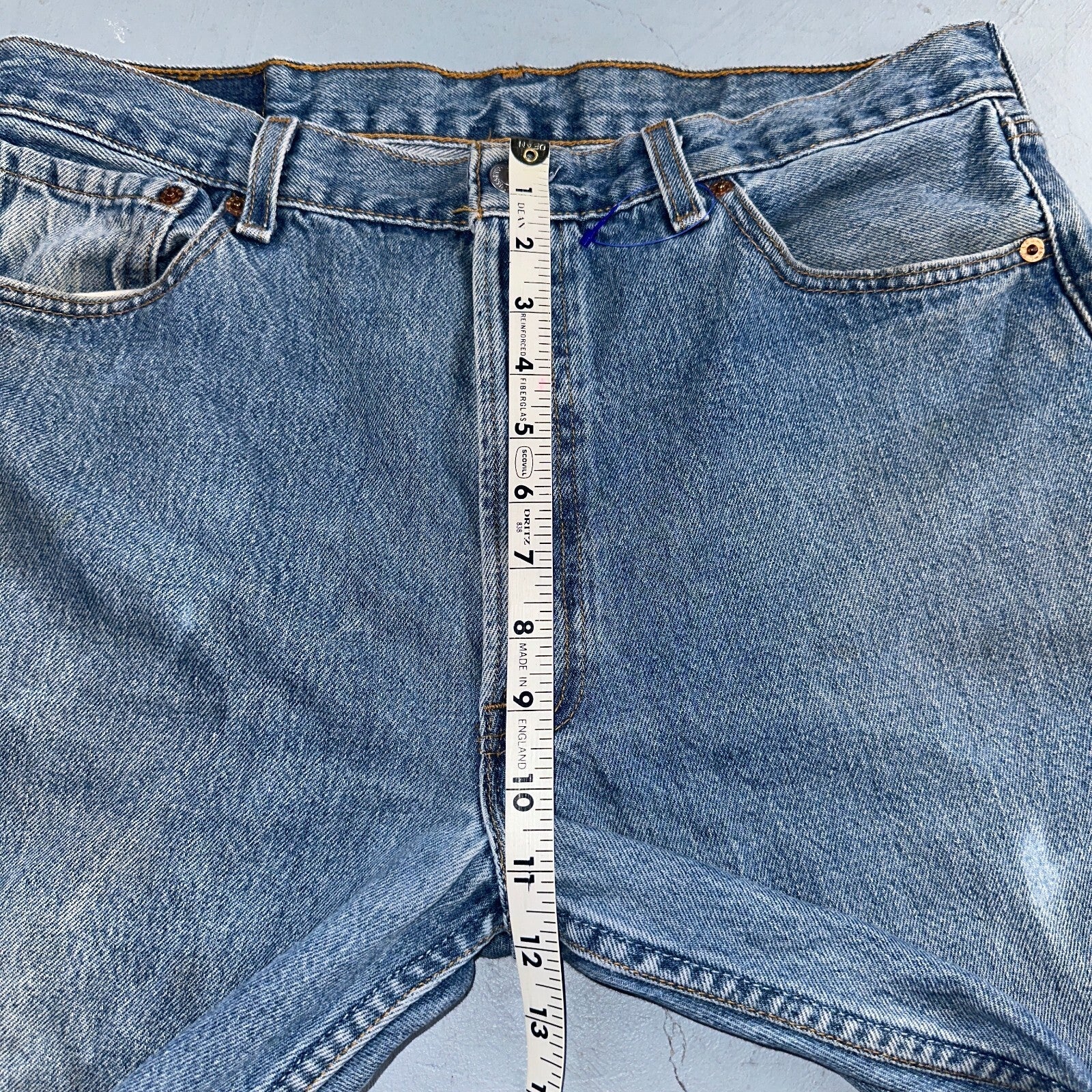 Levis 501 Vintage 90s USA XX Straight Leg Jeans Blue Med Wash 36x32 Act 34x30