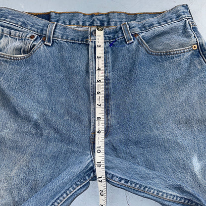 Levis 501 Vintage 90s USA XX Straight Leg Jeans Blue Med Wash 36x32 Act 34x30