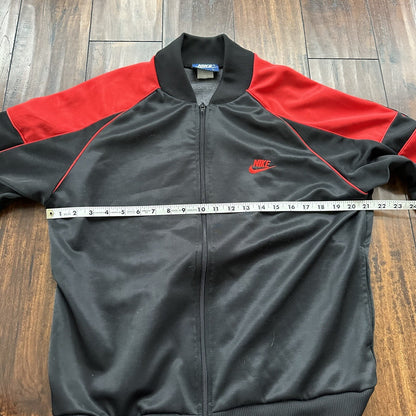 Vintage 1985 Nike Air Jordan Jacket Bred Chicago L RARE Black Red Japan 80s