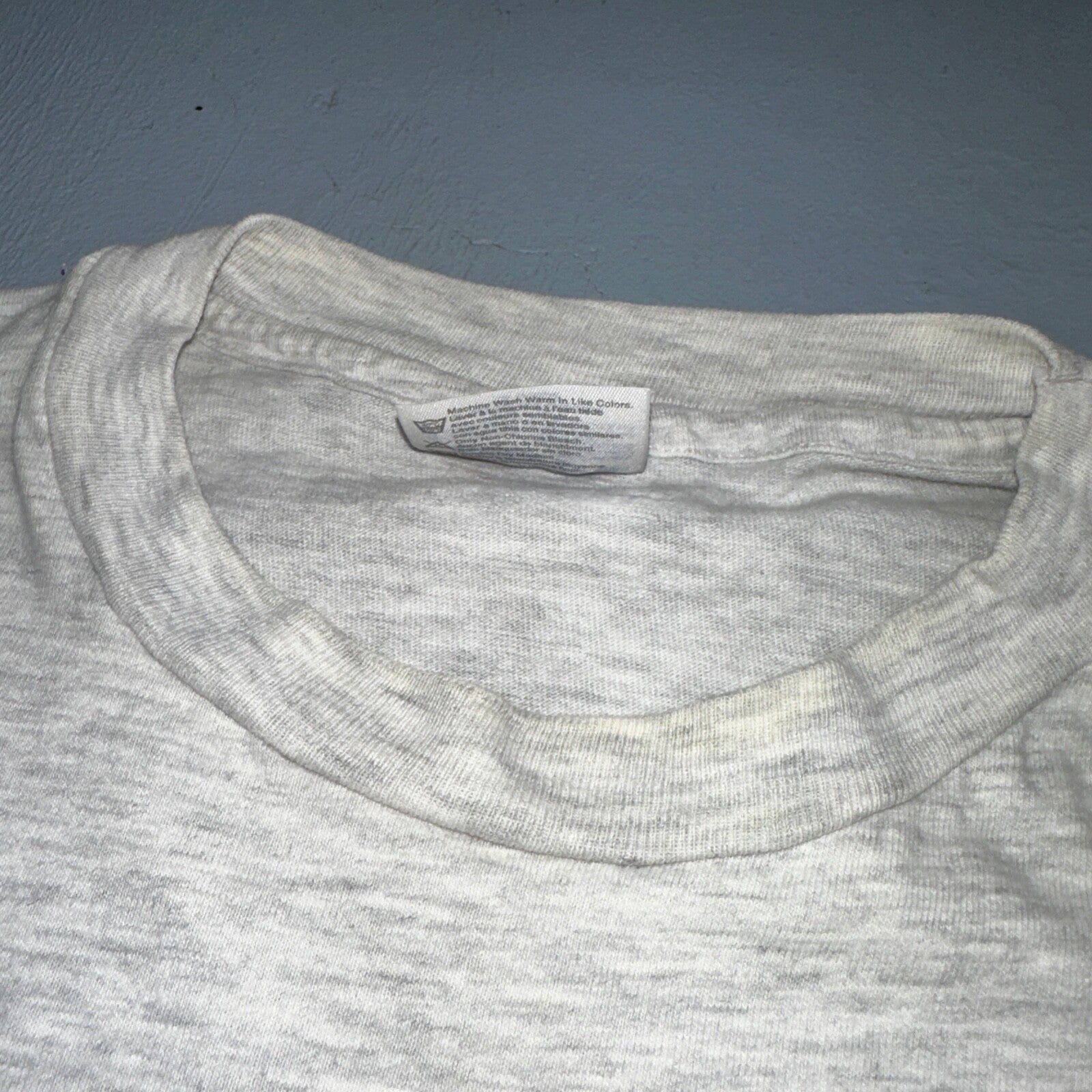 Hanes Beefy Gray Utah Park City VTG T Shirt 90s Bus Trees Forest Hiking Art