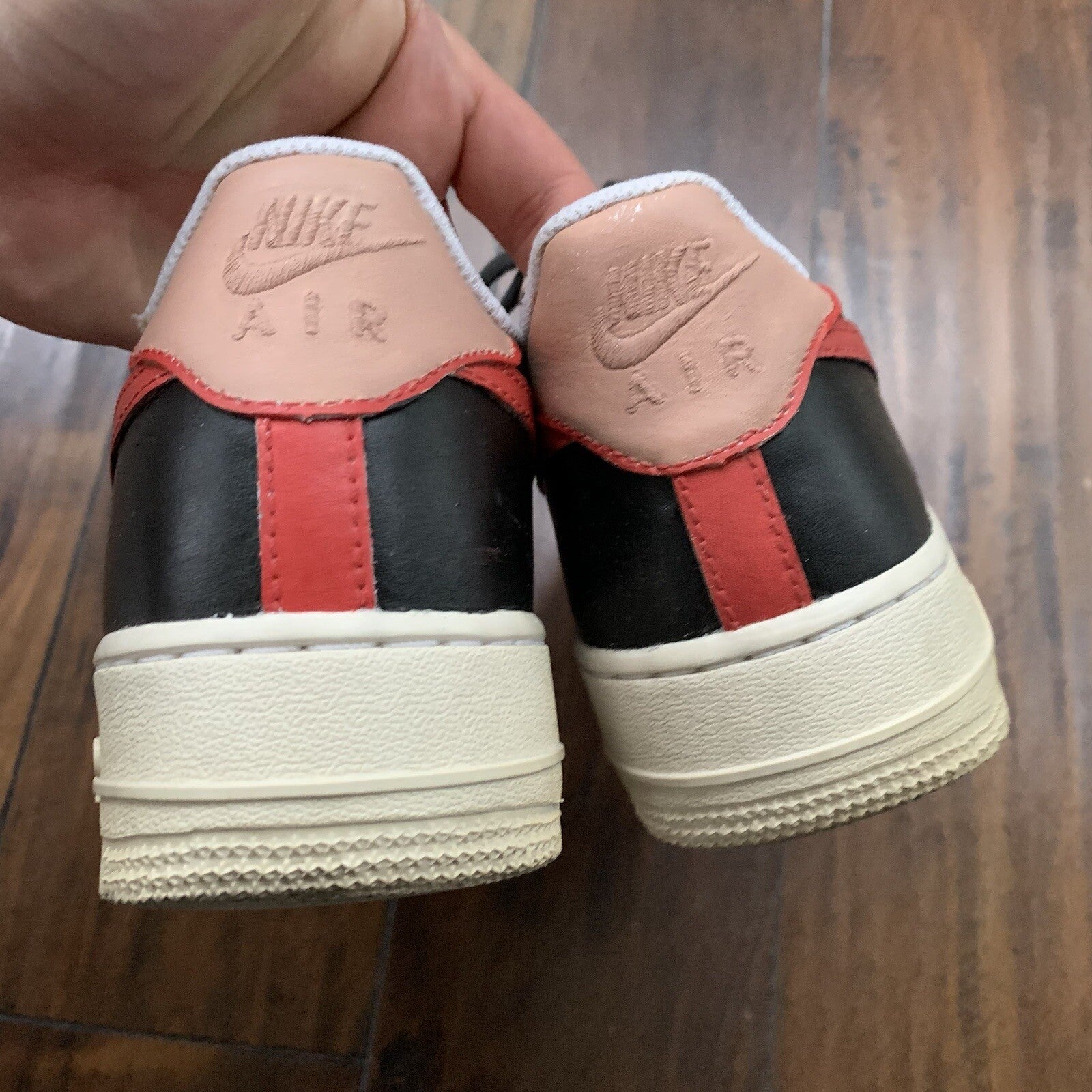 Nike Air Force 1 CUSTOM Low Triple All White 314192-117 Pink Size 7Y Women's 8.5