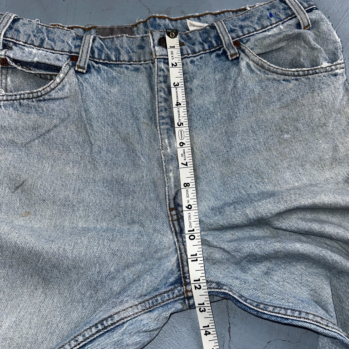 Levis 550 Vintage 90s USA Orange Tab Relaxed Blue Ligh Wash Jeans 36x32 Ac 33x30