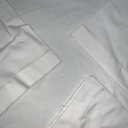 Vintage T Shirt Basic White L Blank Lot Tee Rap 80s 90s No Print Essential 