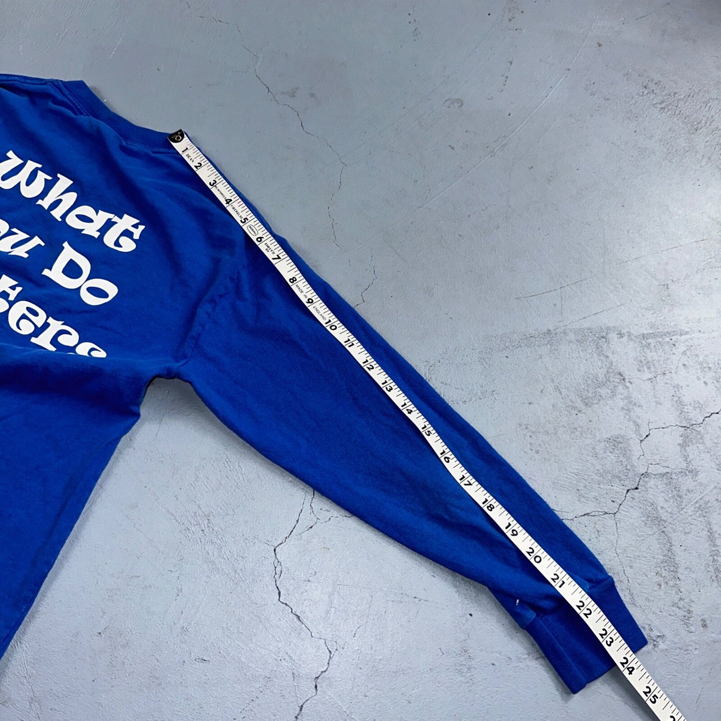 What You DO Matters Y2K T Shirt Astroworld Youth M Blue Long Sleeve Corvallis