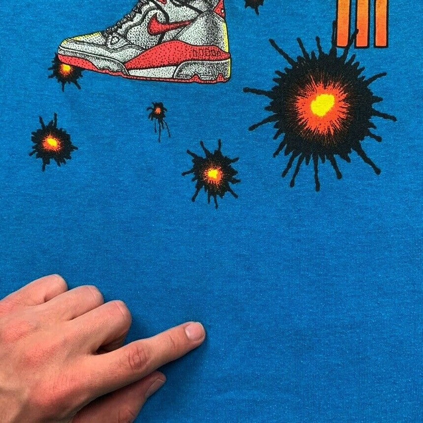 Nike Air Force 3 Take Some Flak Rare Vintage T Shirt USA Rare 80s 90s Rap Music