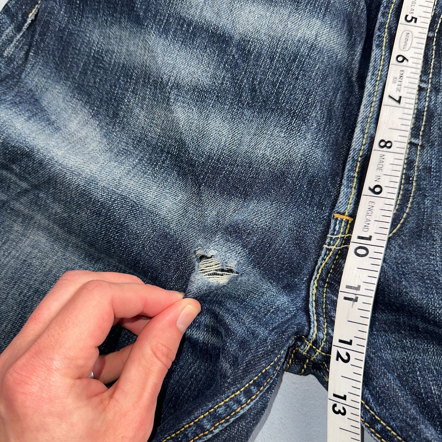 Levis 501 Vintage Y2K XX Straight Leg Jeans Blue Med Wash 34x34 Act 32x28