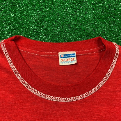 Vintage Nike 1979 Oregon T Shirt USA Rare Champion Blue Bar XL 70s Axeman Pepsi