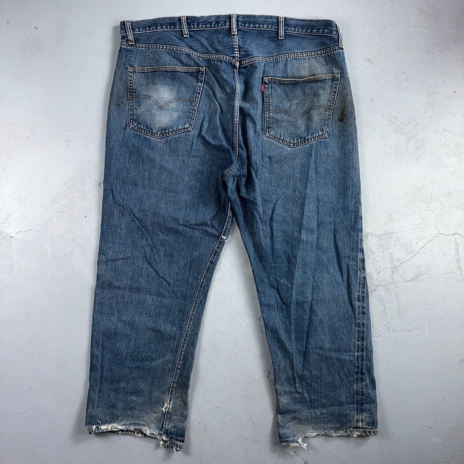 Levis 501 Vintage 70s SS Redline Selvedge USA XX Jeans Med Wash 48x30 Act 44x27