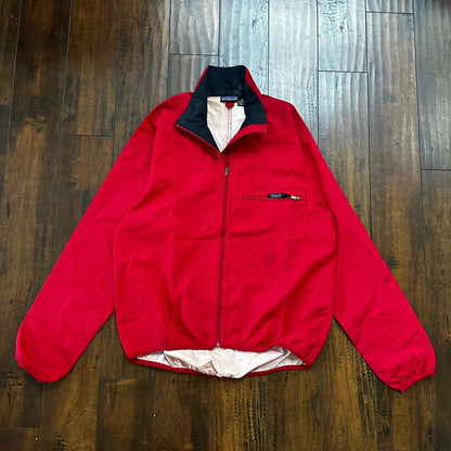 VTG Patagonia Red Jacket XL Parka Windbreaker Winter Coat Zip Nylon 90s