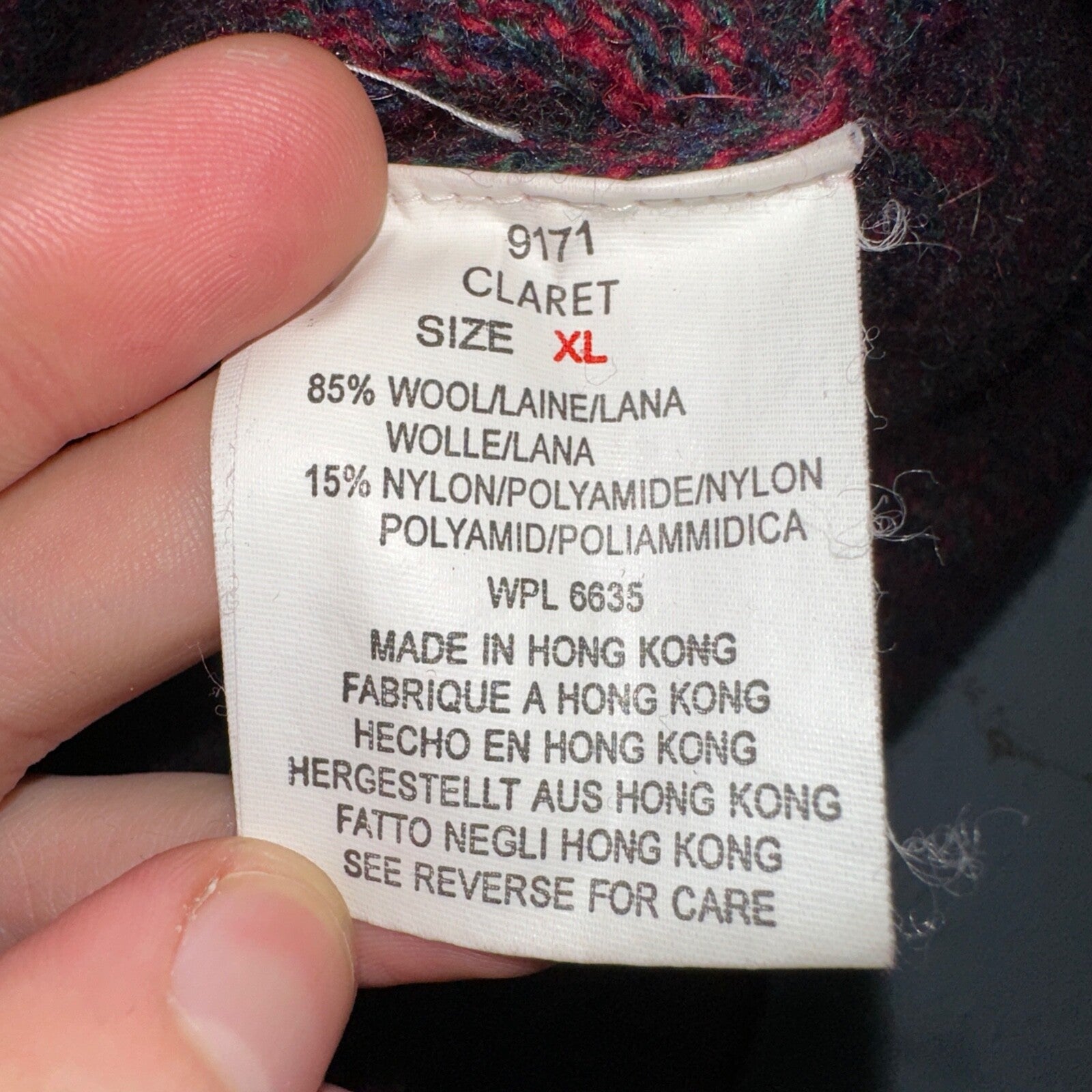 Woolrich Vintage Sweater Men’s XL Red Wool Blend Rag Sweater Chunky Collar 80s