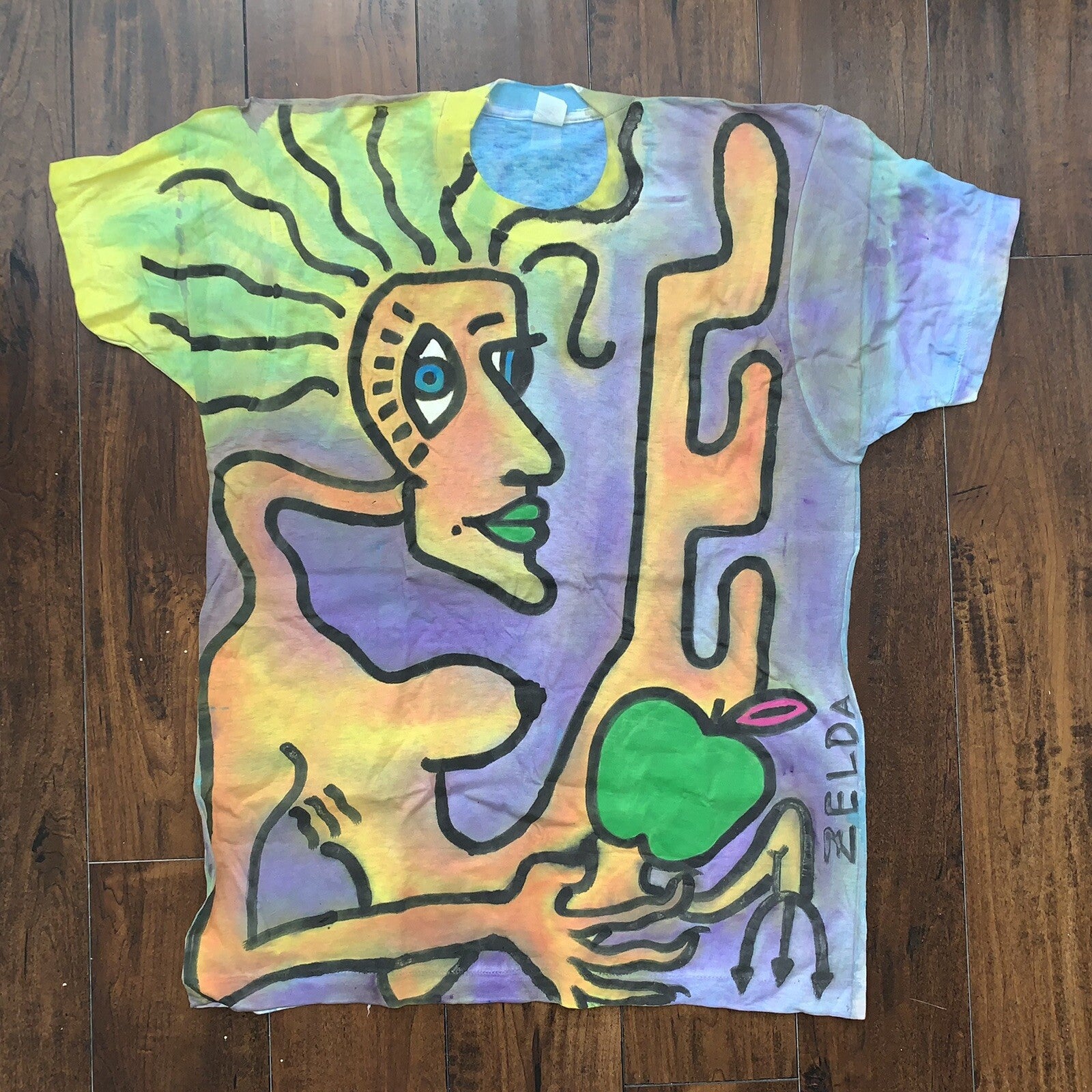 Zelda N64 GameCube Video Game CUSTOM Art Painted Vintage T Shirt Rap Abstract