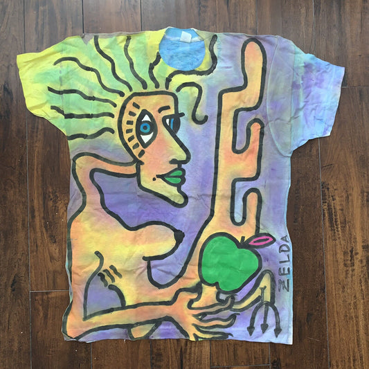 Zelda N64 GameCube Video Game CUSTOM Art Painted Vintage T Shirt Rap Abstract