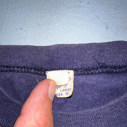 VTG Penneys Novelty Boys T Shirt Size 16 1950s Black Panther Rockabilly Sukajan