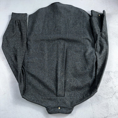 VTG Benson Rixon Shirt Mens M Button Down Dagger 60s 70s Rockabilly Herringbone