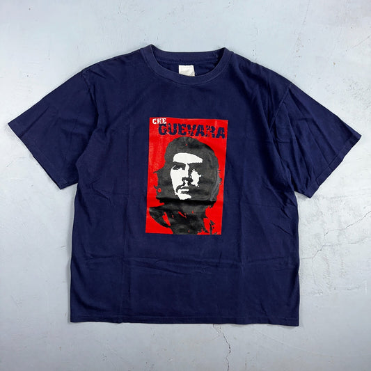 Vintage The Roxx Ernesto Che Guevara T Shirt Navy Blue 90s Single Stitch Music
