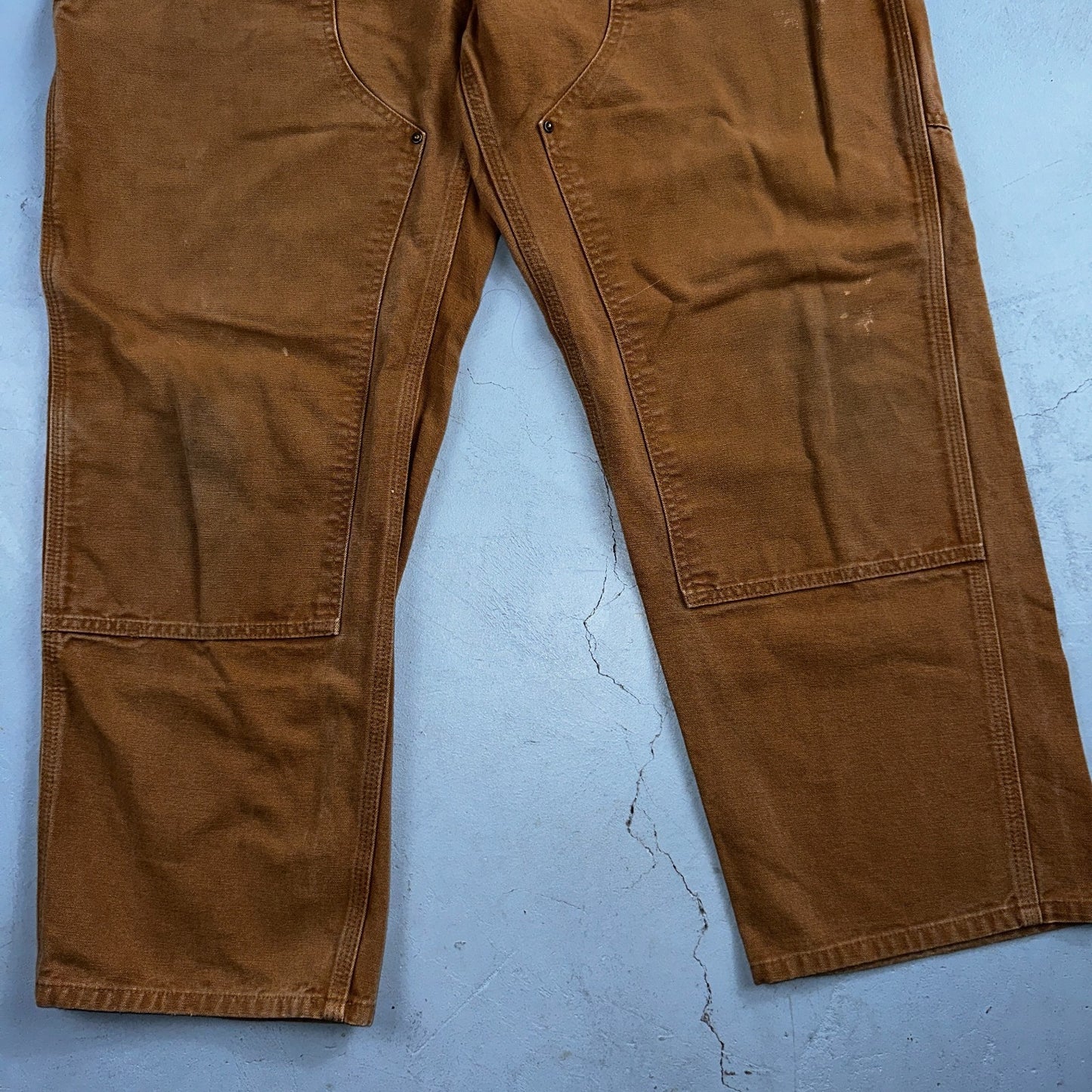 Carhartt VTG Double Knee Carpenter Pants Y2K B01 B136 BRN Brown 40x30 Act 39x29