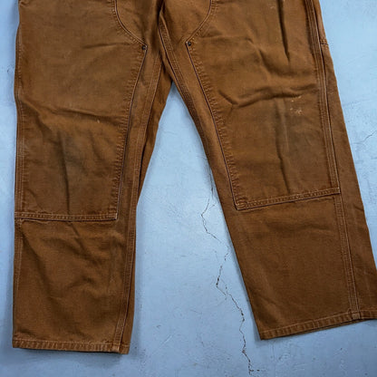 Carhartt VTG Double Knee Carpenter Pants Y2K B01 B136 BRN Brown 40x30 Act 39x29
