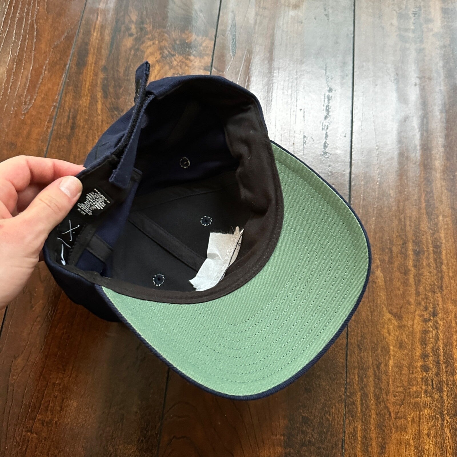 Nike Huston Open Vintage Hat Cap Snapback Navy Y2K Basic Navy Golf Hockey