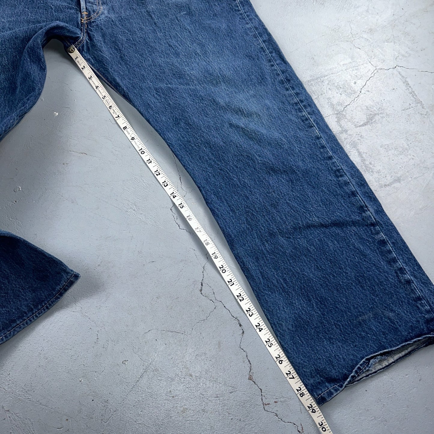 Levis 501 Vintage 90s Y2K XX Straight Leg Jeans Blue Med Wash 42x32 Act 40x29