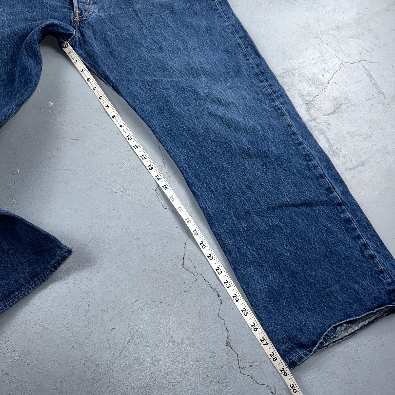 Levis 501 Vintage 90s Y2K XX Straight Leg Jeans Blue Med Wash 42x32 Act 40x29