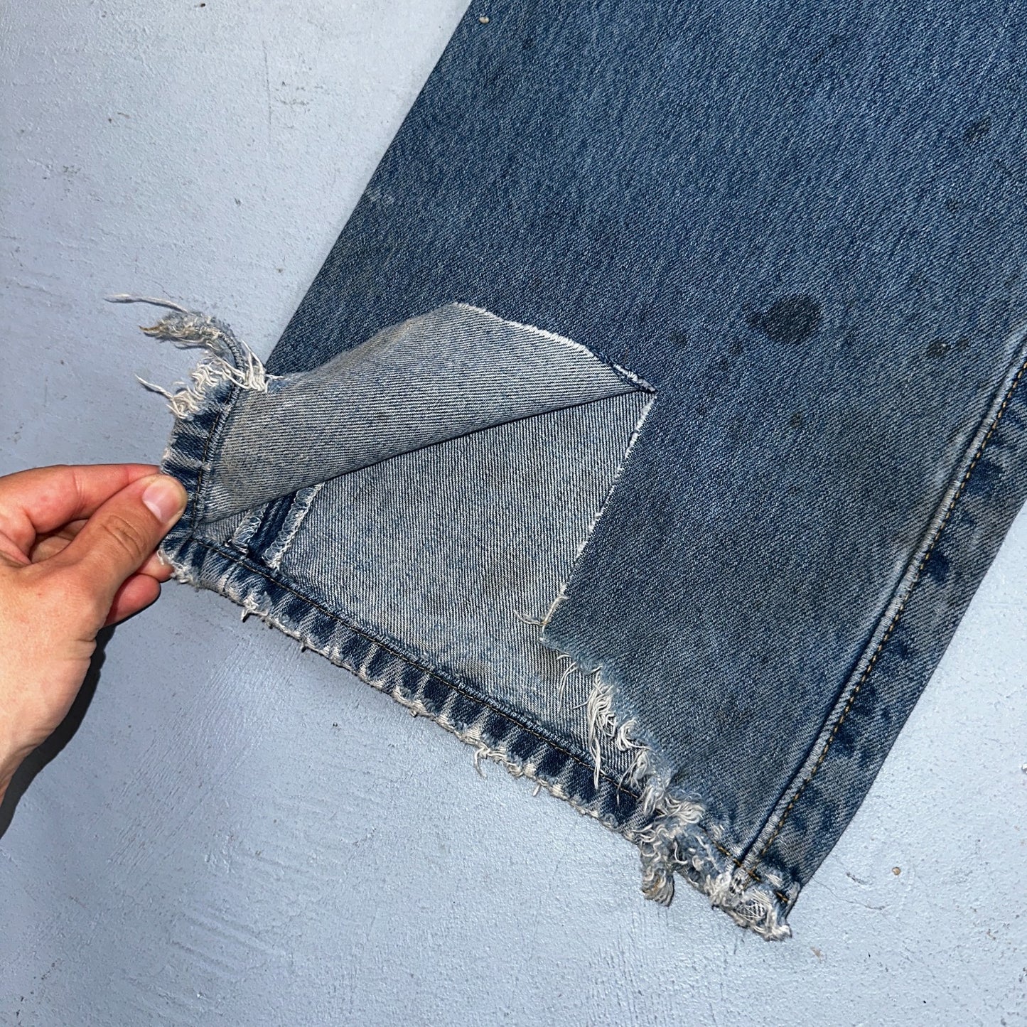 Levis 501 Vintage Y2K 90s XX Straight Leg Jeans Blue Light Wash 40x32 Act 38x31