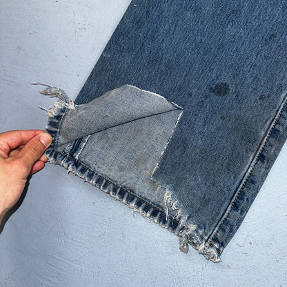 Levis 501 Vintage Y2K 90s XX Straight Leg Jeans Blue Light Wash 40x32 Act 38x31