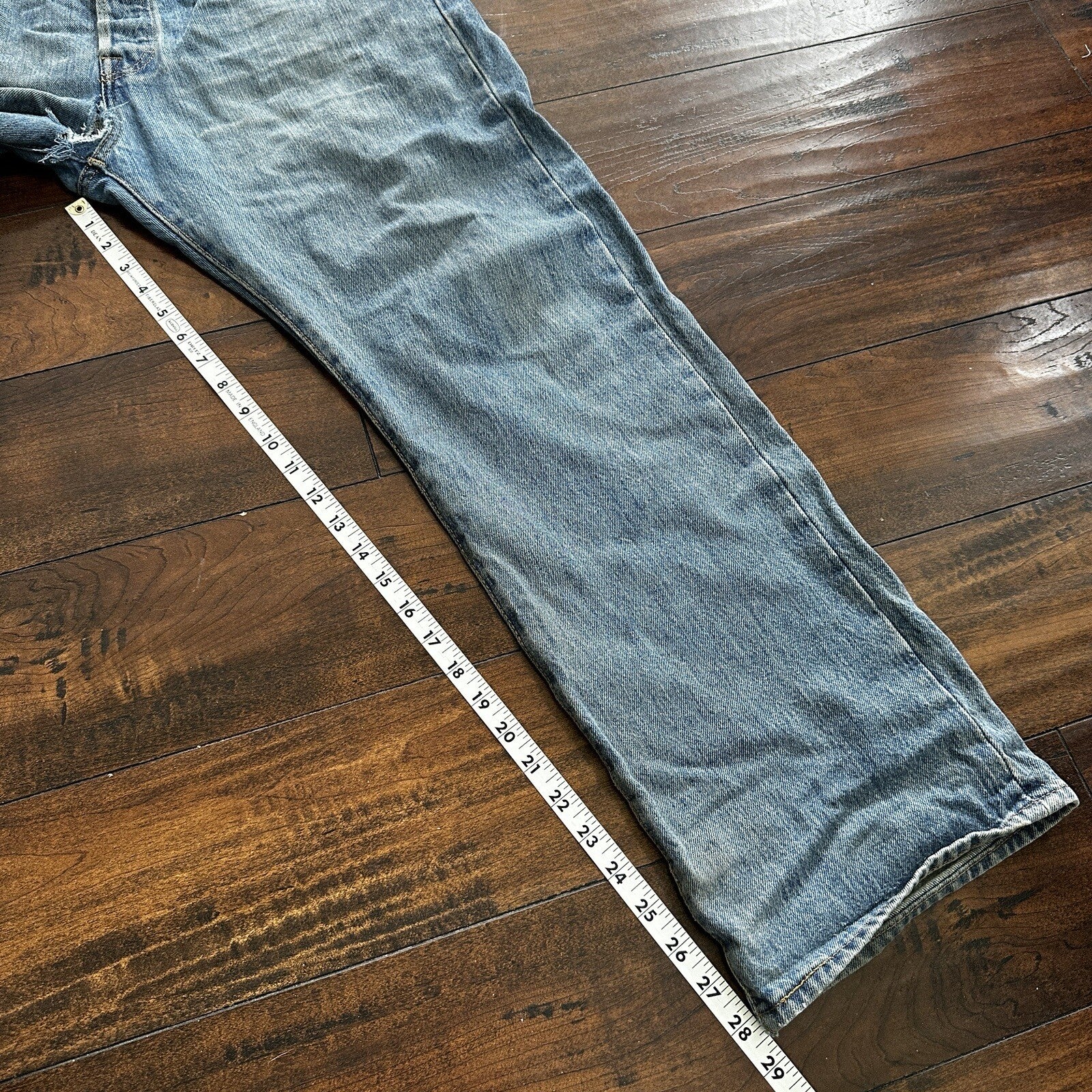 Levis 501 Vintage Y2K Straight Leg XX 2000s Jeans 35x30 Light Wash 36x28