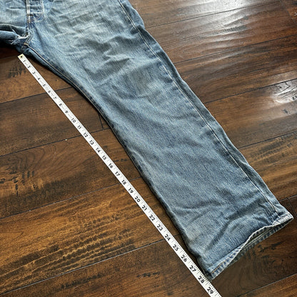Levis 501 Vintage Y2K Straight Leg XX 2000s Jeans 35x30 Light Wash 36x28