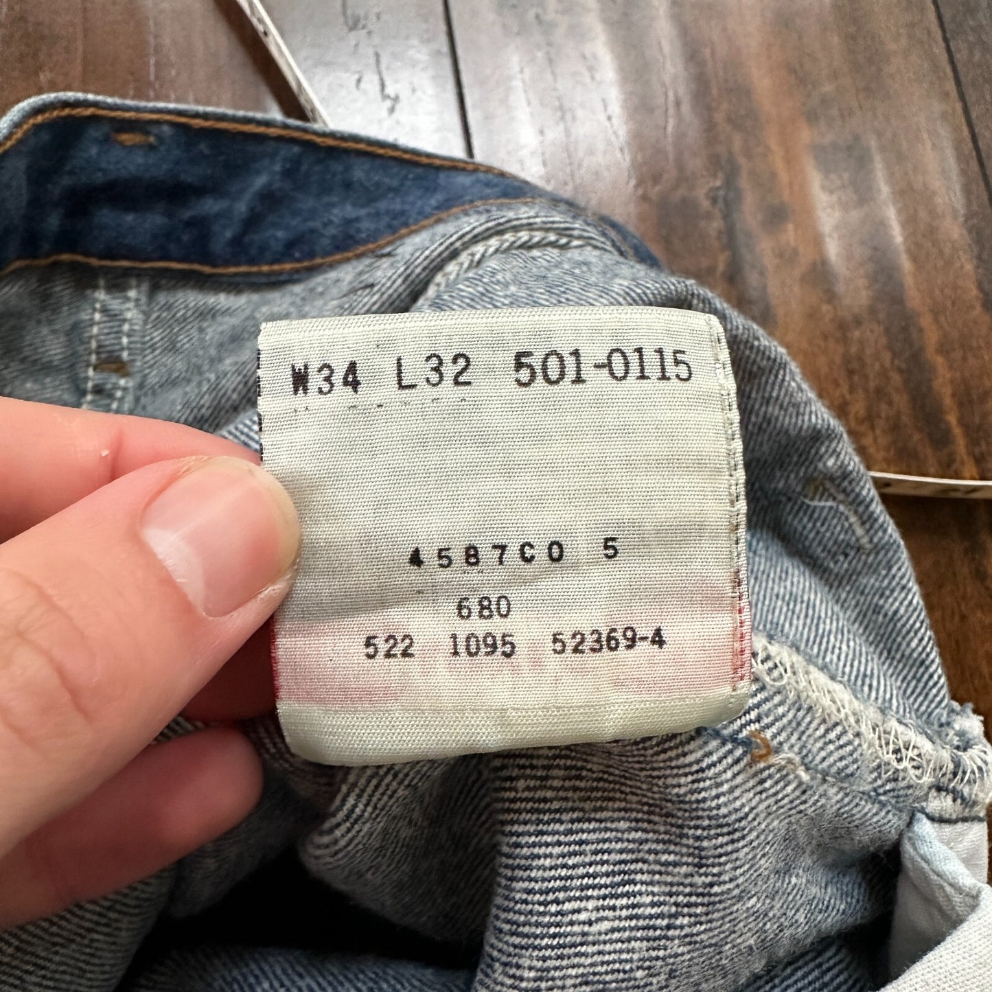 Levis 501 Vintage 90s USA XX Straight Leg Jeans Blue Med Wash 34x32 Act 31x30