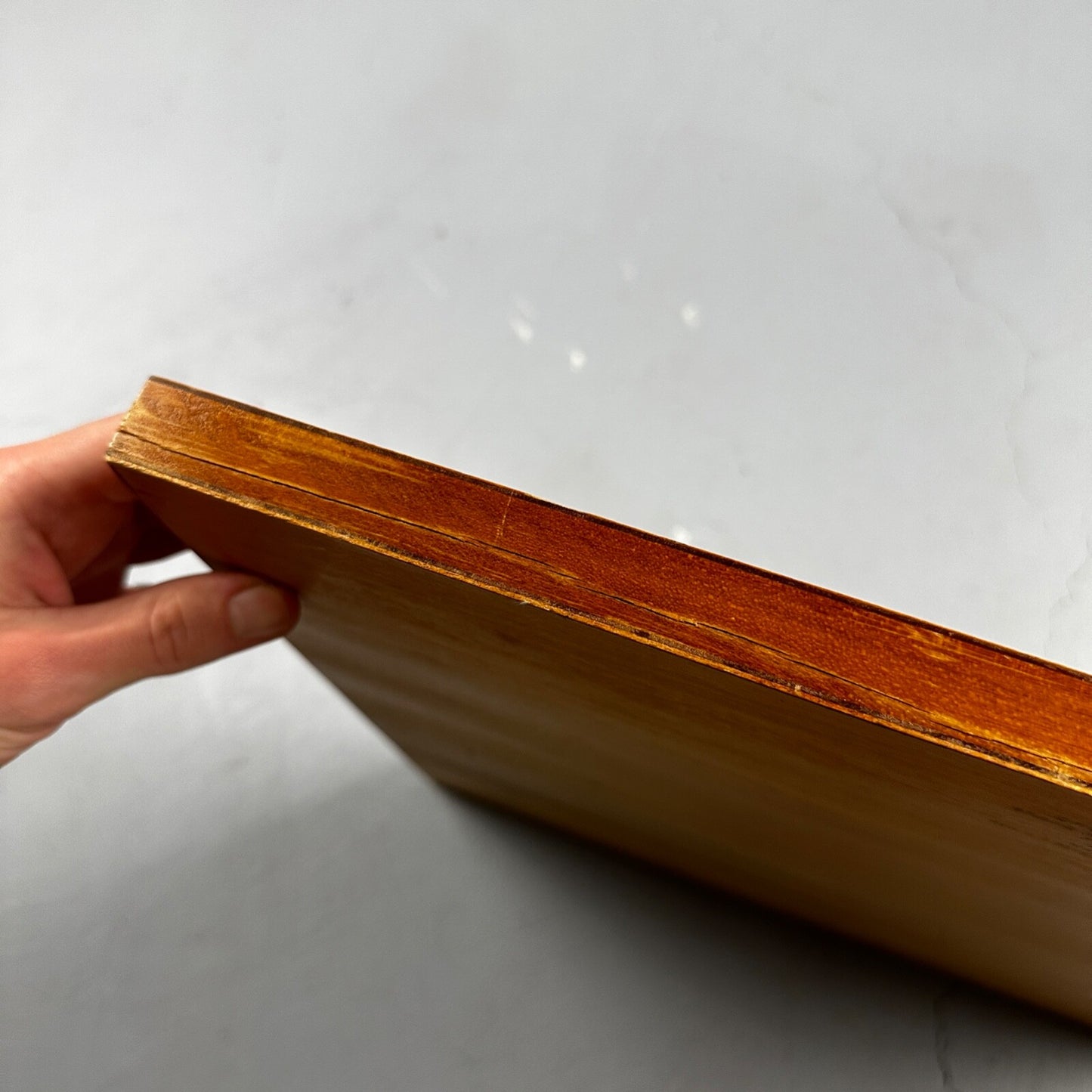 Vintage Drueke Solid Wood Large Chess Board 1960s MCM Grand Rapids 172 16"