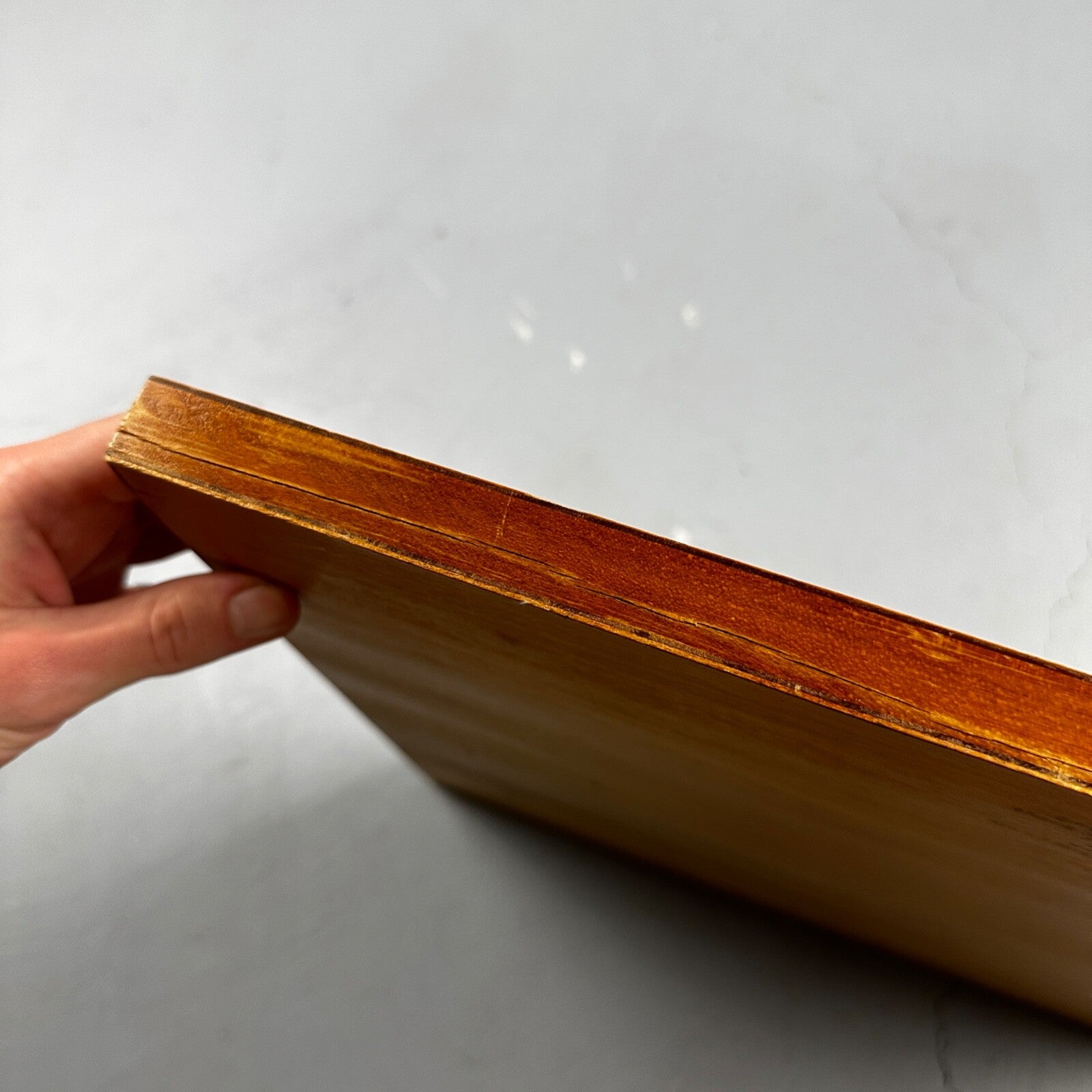 Vintage Drueke Solid Wood Large Chess Board 1960s MCM Grand Rapids 172 16"